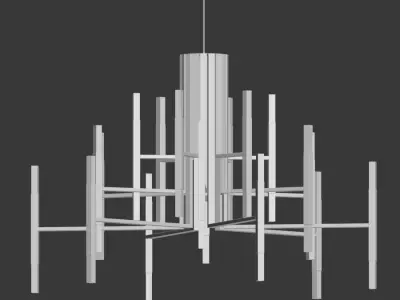 4 Celing Light Collection 3D model