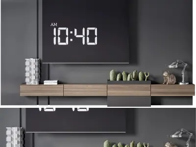 TV WALL NO26 A 3D model