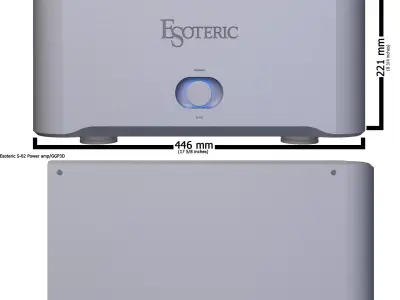 High-end Power Amplifier Esoteric S-02 3D model