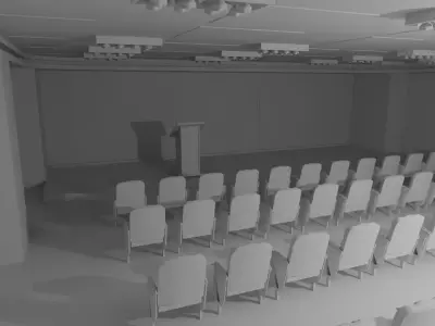  Briefing Press Room No Material 3D model
