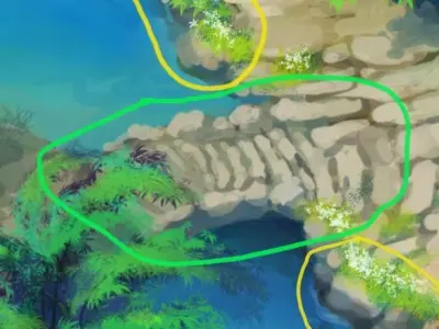 Forgetful forest - stone bridge 34 3D model