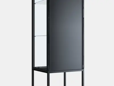 RUDSTA Glass-door cabinet 1 Low-poly 3D model