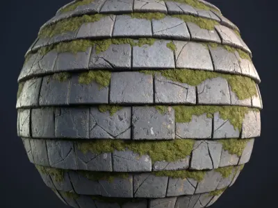 PBR Roof Tile Generator Texture