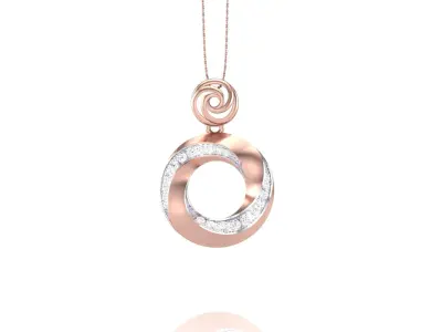 Round light jewellery 3D print model