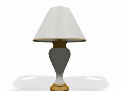 Wooden desk lamp 3D model buy