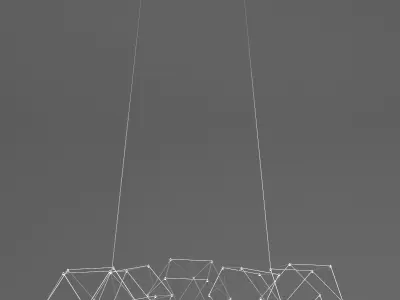 Quasar Holland Cosmos chandelier 3D model
