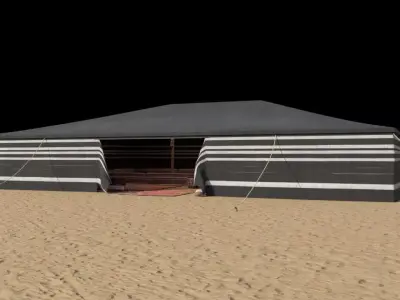 arabian tent 3D model 3D model