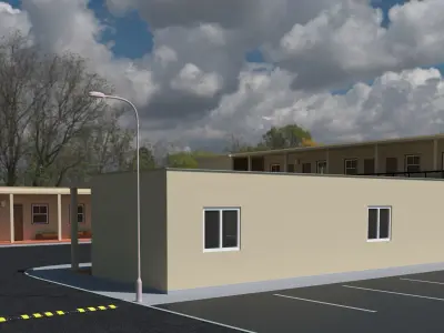 PROJECT A of motel Zodiac 3D model