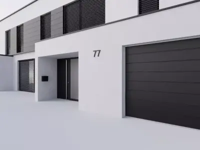 Basic European House 3D model