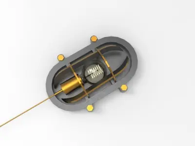 Lamp Navigation on a ships deck 3D model