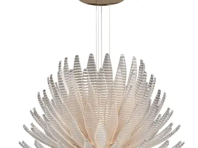 Barovier Toso AGAVE Handmade venetian crystal pendant lamp 3D model