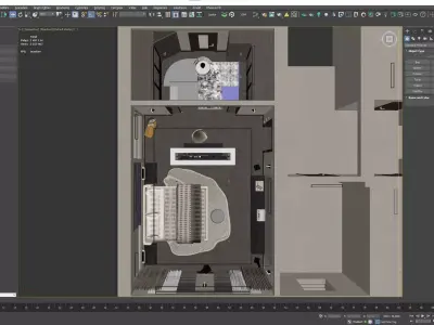 Bedroom interior designed room 3D model