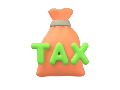 TAX Icon V1 004 Low-poly 3D model