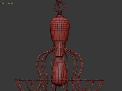 Hanging lamp LOFT HOUSE P-81 3D model