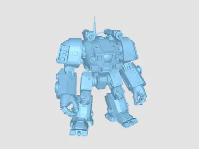 Sci Fi Drone and Robot Pack  9 High Detail Modular Models Low-poly 3D model