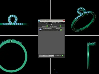 light women ring  3D print model