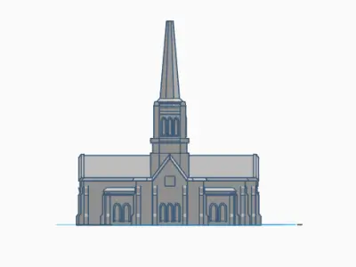 Birmingham England LDS Temple Statue Free 3D print model