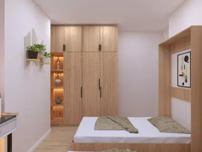 Bedroom Interior Designs Low-poly 3D model
