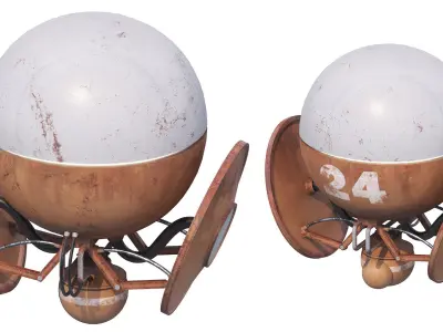 Reconnaissance drone Low-poly 3D model