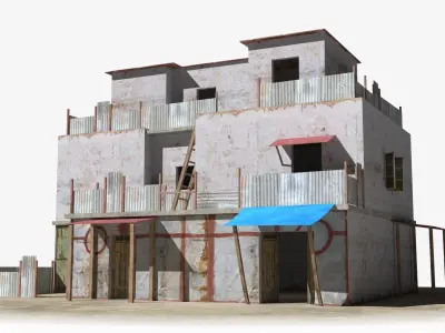 Slum x22 Low-poly 3D model purchase