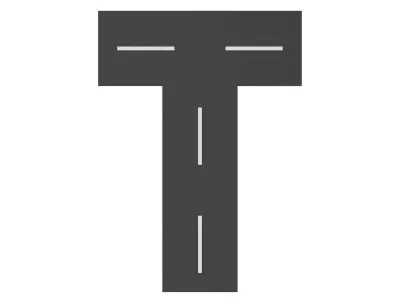 6 Types of Road Free 3D model