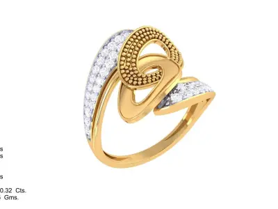  Women Ring MTL 3dm STL OBJ FBX Details 3D print model 74