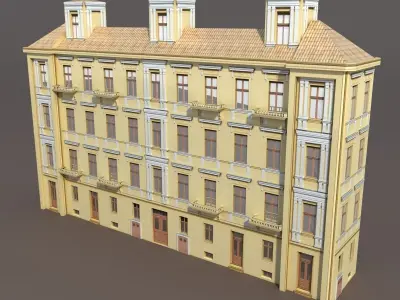 Apartment House 98 Low-poly 3D model