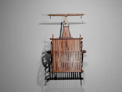 MyanmarCart Fbx and Texture 3D model