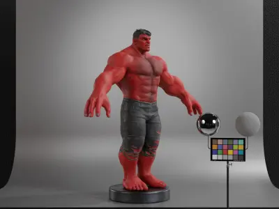 Red-Hulk 3D model