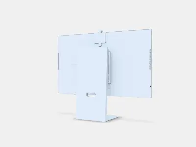 32 Smart Monitor M80D UHD USB-C with Speakers  Remote Warm White 3D model