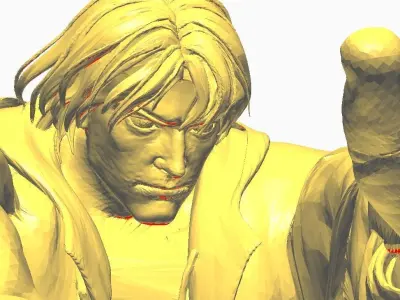 Ken Street Fighter 6 Hadouken 3D print model