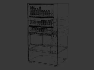 Vending Machine Low-poly 3D model