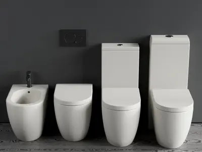 Ceramica Cielo Smile WC Low-poly 3D model