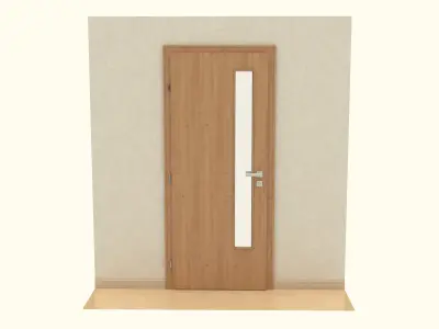 Wooden Door 3D model