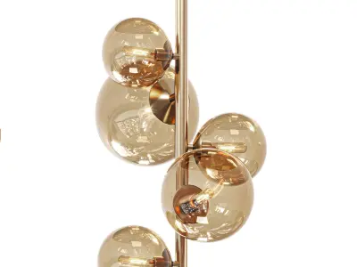 Glasgow Five Light Pendant By Dainolite 3D model