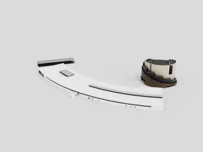 Loch Lomond Sealife Centre and Aquarium Modern building Low-poly 3D model