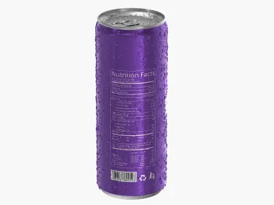  Slim Soda Can With Droplets 250ml V2 