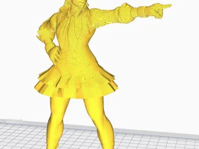 Street Fighter - Sakura 3D print model