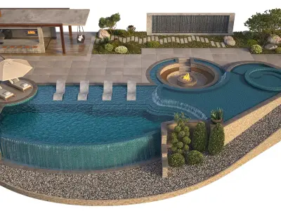 Swimming Pool 12 3D model