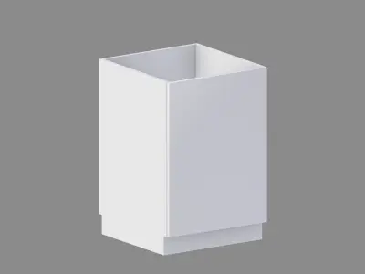 Kitchen Base Cabinet 60 cm Low-poly 3D model