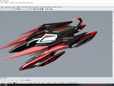 Risk Strom Sci-fi Laser Tank model  3D print model