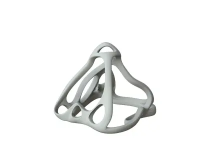 SciFi Cube Object No 63644 Low Poly Shape Low-poly 3D model