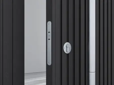 Aluminium door 204 3D model