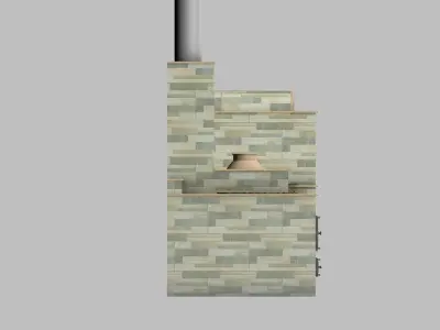 Cast iron door for oven chugunnaya dver dlya duxov  chugun eshik 3D model