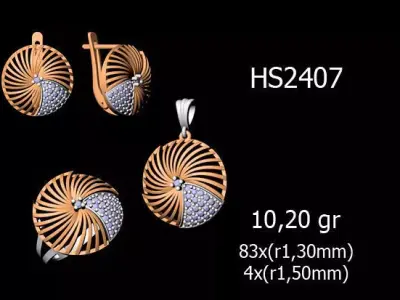 Women Rings Earrings Pendants STL OBJ FBX Details 3D print model
