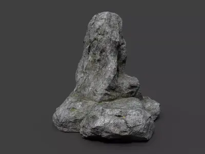 Cliff Rock 4-6 Low-poly 3D model