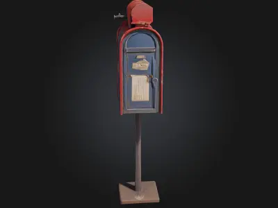Vintage Mailbox  Timeless Charm with a Touch of Nostalgia 3D model