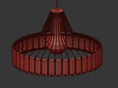 GLASS PLATE PENDANT SERTOP 3D model