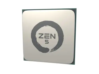 AMD AM4 Zen 5 CPU V1 001 3D model