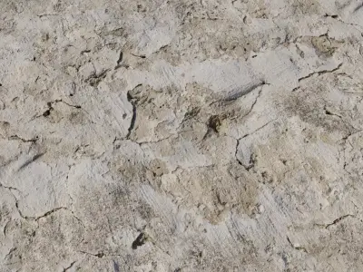 PBR Cracked Weathered Plaster Texture